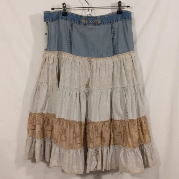 COPY - Rue 21 Hippie Spinner Skirt Earth Tones - Picture 7 of 7
